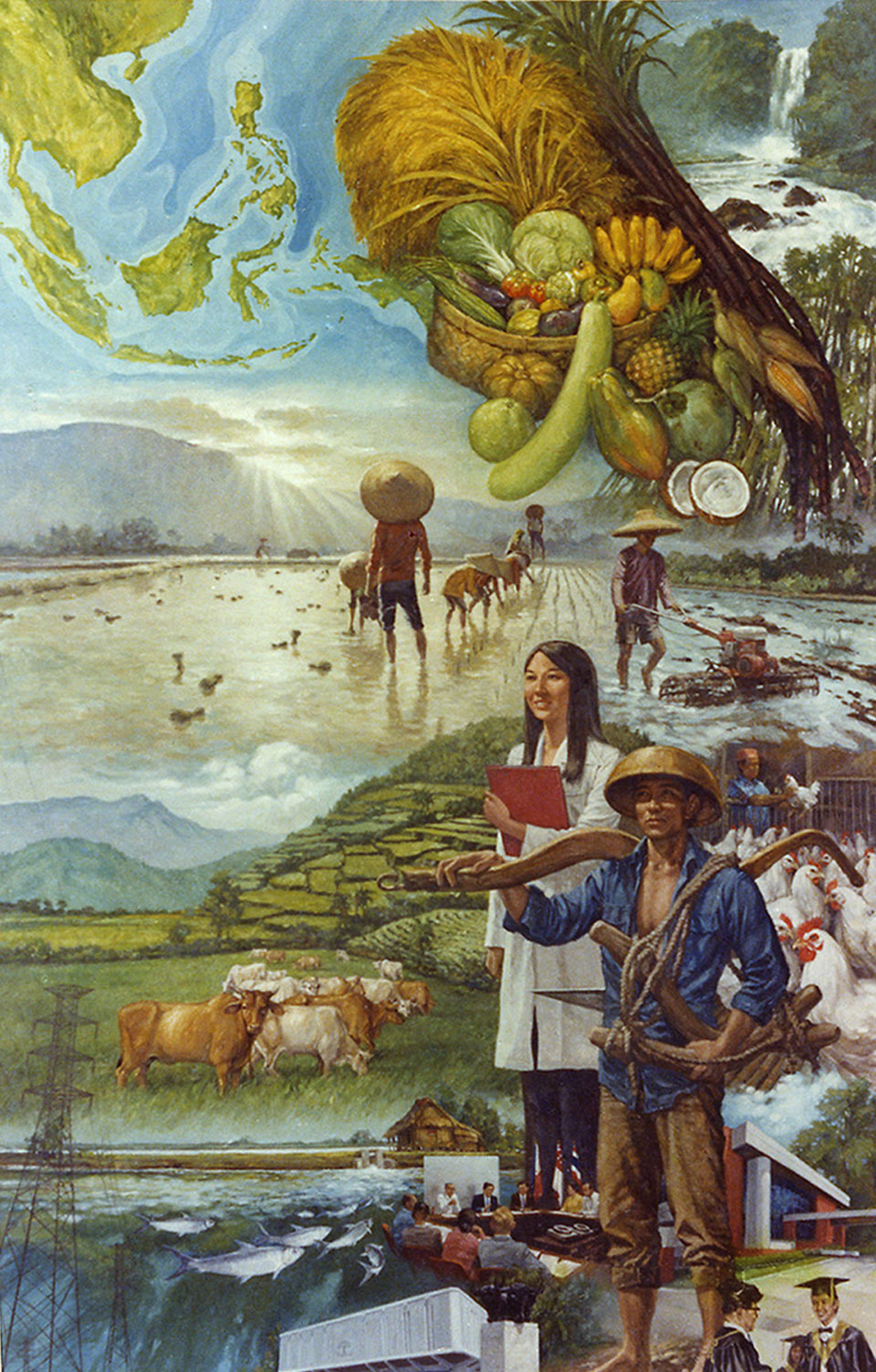Southeast Asian Agriculture Mural